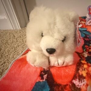 Plush White Stuffed Polar Bear